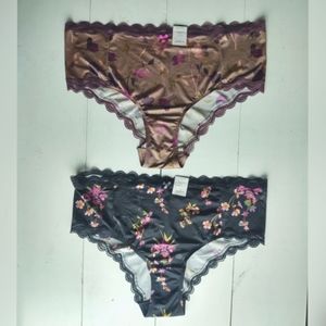 Auden Polished Micro Cheeky NWT panties Set of 2 Size 4X